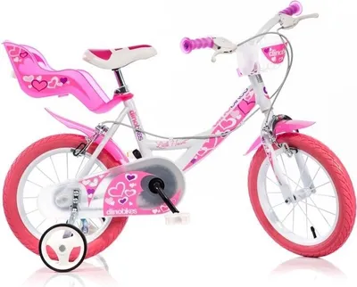 Immagine prodotto di bicicletta per bambini da 16 pollici per ragazze Dino Bikes 164RN