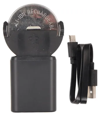 Immagine prodotto di Caricabatterie per batterie a bottone LIR2032, con connessione USB-C, per mini batterie a bottone LIR1632, LIR2025, LIR2016, LIR2032H. Fornito con una capacità di 45 mAh