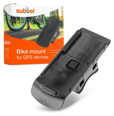 Image de Support moto subtel – Fixation pour guidon jusqu’à 40 mm, compatible avec Garmin Alpha 50 100 / Approach G3 G5 / eTrex 10 20 30 – GPS et compteur – Noir