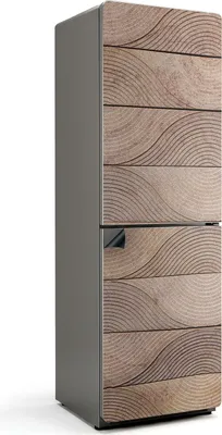 Produktbild von Wellenförmiges Holzmuster – Magnetische Kühlschrank Abdeckung – Dekorfolie magnetisch Küche – Kühlschrank Magnet Deko – selbstklebende Magnettafel – Magnetfolie für Kühlschranktür – 60x190 cm