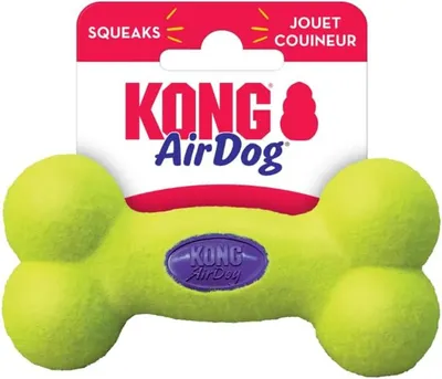 Produktbild von Paulchen Air Kong Bone (S) 15180 11 cm mit Squeaker Hundespielzeug