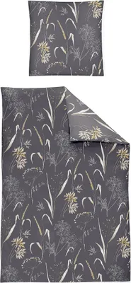 Produktbild von Irisette Edel-Feinbiber Bettwäsche-Garnitur Koala 8425 Farbe grau-11 Größe 155x220 + 80x80 cm