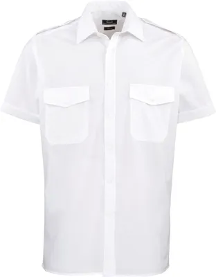 Image de Premier Workwear Pilot Shirt à manches courtes