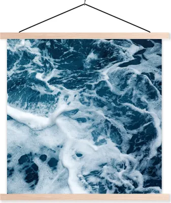 Produktbild von MuchoWow® Textilposter Golf - Wasser - Meer 60x60 cm mit holzfarbenen Rahmen - Wanddekoration