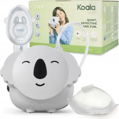 Produktbild von Inhalator Vernebler Koala Flaem 2 Modi 3 Masken Ruhig Für Kinder Und Familien