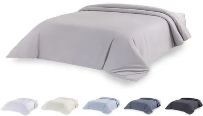 Obrázek produktu pro Ibenzoa® Mikrovláknové povlečení na peřinu – extra měkké, světle šedé, 220 x 220 cm (135/140/15)