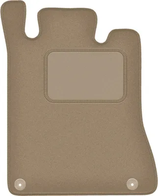 Produktbild von Fahrerfußmatte Velours beige passend für Mercedes SL R129 (1989-2001, 500 SL) – mit Befestigungen – passgenau