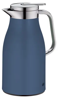 Produktbild von Alfi Skyline, Karaffe, 1 l, Navy, Silikon, Polypropylen (PP), Thermoplastisches Elastomer (TPE), Edelstahl, Glas, Rund, Kunststoff