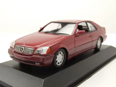 Produktbild von Maxichamps 940032601 Mercedes 600 SEC Coupe 1992 rot metallic 1:43