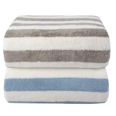 Produktbild von Omgoods – Set aus 2 Mikrofaser-Badehandtüchern, 80x152 cm – Superweich und schnelltrocknend