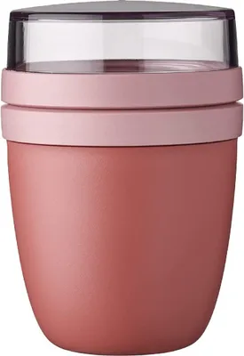 Zdjęcie produktu dla Mepal | Lunchpot mini Ellipse | Praktyczny pojemnik na musli, jogurt, na wynos | Nadaje się do zamrażarki, mikrofalówki i zmywarki | 300 ml | Vivid Mauve