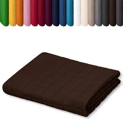 Produktbild von Duschvorleger 50 x 70cm Badvorleger Vorleger Badematte Badteppich 100% Baumwolle, Farbe: Braun