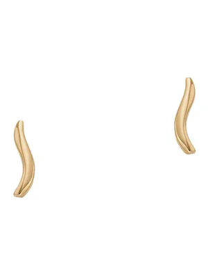 Produktbild von Minimalistische vergoldete Ohrringe Wave SKJ1782710
