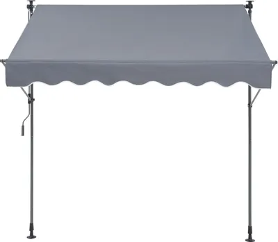 Immagine prodotto di SucceBuy, tenda da sole per esterni a scomparsa manuale da 78", tettuccio regolabile con tenda di protezione solare da 39", per cortile/giardino/balcone