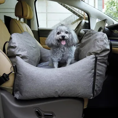 Hundeautositz, abnehmbar, waschbar, rutschfest, für Hunde bis 20 kg