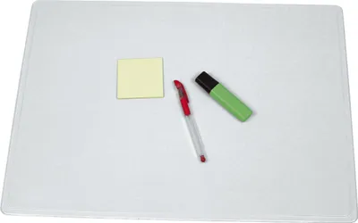 Produktbild von Q-Connect® KF26801 Schreibunterlage transparent - 63 x 50 cm, ohne Vollsichtfolie, absolut blendfrei