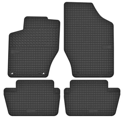 Produktbild von Gummi-Fußmatten für Citroen C4 I 2004-2010 (Coupé/Schrägheck) – 4-tlg, Schwarz, passgenau – Wielganizator SolidTread