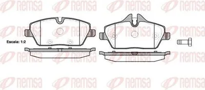 Produktbild von REMSA Bremsbeläge Satz Vorne Bremsklötze für MINI Schrägheck (R56) 1131.10