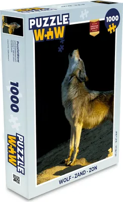Obrázek produktu pro MuchoWow MuchoWow® Puzzle 1000 ks Vlk - Písek - Slunce