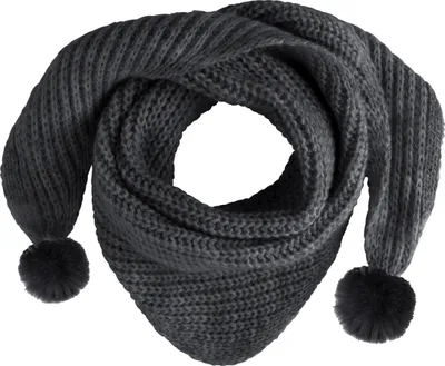Image de Baby's Only écharpe triangulaire avec pompon Cool - Anthracite - 3-36 mois - 100% Polyacrylique