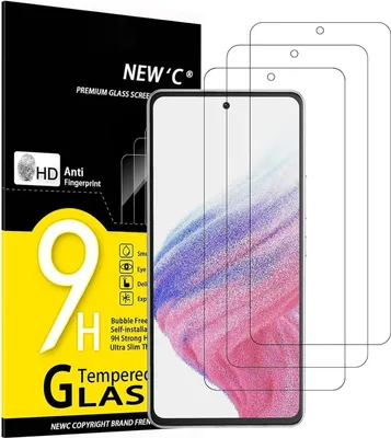 Produktbild von Panzer Schutz Glas Samsung Galaxy A53 5G 3er Set 9H Härte 6,5 Zoll
