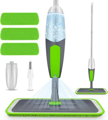 Zdjęcie produktu dla Mop podłogowy ILAVCOOL z funkcją spryskiwania i 3 nakładkami wielokrotnego użytku