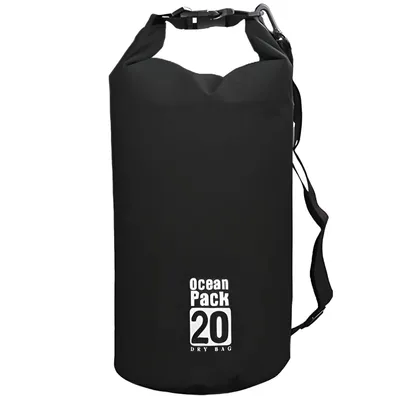 Imagen del producto de Mochila estanca de 20 litros, impermeable, con correa para el hombro, ideal para deportes acuáticos