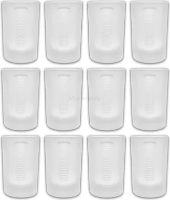 Produktbild von Jägermeister Shotglas Gläser-Set - 12x Shotgläser Milchglas weiss