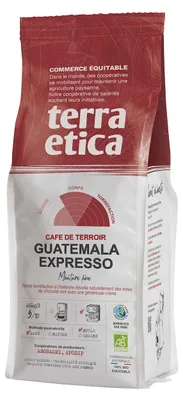 KAWA MIELONA ARABICA 100 % ESPRESSO GWATEMALA FAIR TRADE BIO 250 g - TERRA ETICA