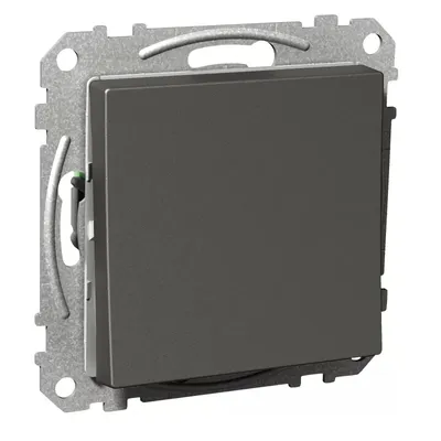 Immagine prodotto di Interruttore universale Elso 16 A con morsetto a innesto e pulsante a bilanciere Exxact, antracite WDE003121