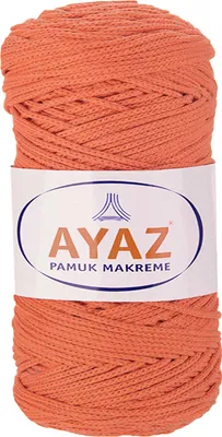 Produktbild von Makramegarn 250g Pamuk – Baumwoll Strickgarn & Häkelgarn – weiches Garn für Makramee, Stricken, Häkeln & DIY Projekte – Farbwahl, Farbe:1979 orange