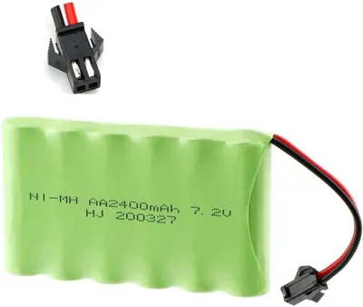 Produktbild von Ni-MH AA 7.2V 2400mAh Akku-Pack Wiederaufladbar | Hohe Kapazität, Optimale Leistung | Kompatibel mit RC Fahrzeugen, Rock Crawler, Grün