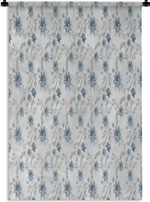 Produktbild von MuchoWow® Wandteppich Wandbehang Blumen - Pastell - Aquarell 60x90 cm Tapisserie Dekoration Wandtuch - Foto-Teppich - Abwaschbar