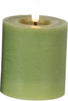Immagine prodotto di Candela rustica LED Countryfield 8 cm - verde chiaro