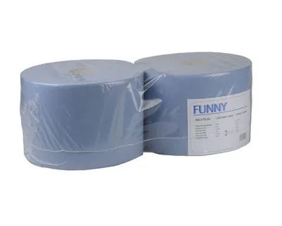 Produktbild von 2x Putzpapierrolle 22cm breit 100% Zellstoff 2 lagig 1000 Blatt