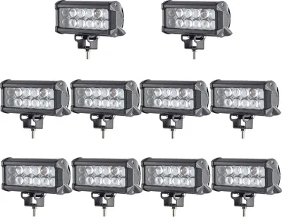 Immagine prodotto di Greenmigo 10 pezzi 36W LED fari da lavoro 12V 24V fari supplementari auto proiettori fari di retromarcia impermeabili fari LED per fuoristrada T
