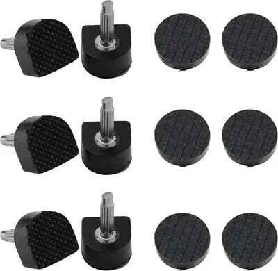 Produktbild von 6 Paare Ersatz Absätze Fersenspitzen Schuhe Stiftabsatz Dübel Stöckelschuh Ersatz, Absatzschoner für High Heels, Schwarz