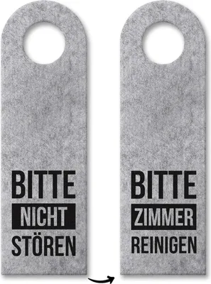 Produktbild von 3x Bitte nicht stören - Bitte Zimmer reinigen Türhänger Türanhänger Türschild