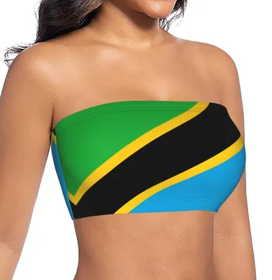 Immagine prodotto di Top corto senza spalline - Bandeau imbottito - Motivo animalier