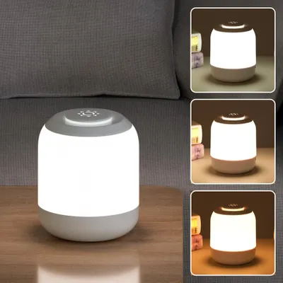 Obrázek produktu pro Noční lampička s dotykovým ovládáním – USB nabíjecí, stmívatelná stolní lampa