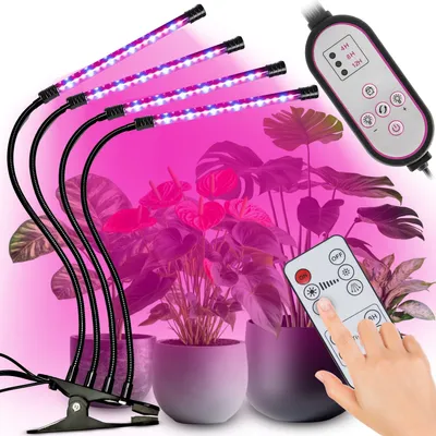 Immagine prodotto di Lampada LED per piante a spettro completo, lampada per la crescita con 3 modalità di illuminazione, luce per piante, lampada da coltivazione per piante da appartamento/serra/fiori - Retoo