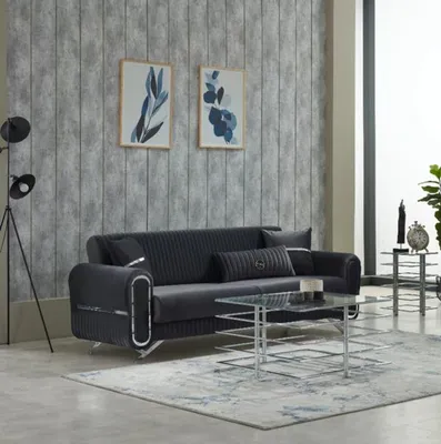 Produktbild von Luxus Sofa Couch Dreisitzer 3-Sitzer Couchen Polster Design Lounge Grau Möbel