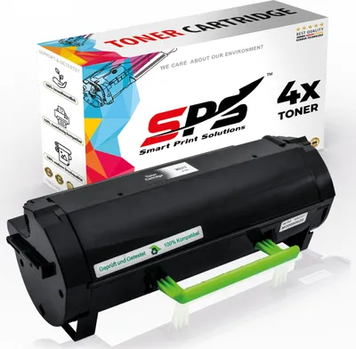 Produktbild von 4x Toner 51B2H00 Schwarz Kompatibel für Lexmark MX417DE Drucker