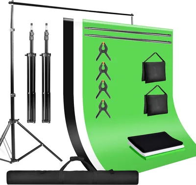 Obrázek produktu pro Jopassy fotoateliér set pozadí systém pozadí stojan foto pozadí přenosný