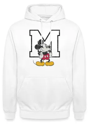 Produktbild von Mickey & Minnie Klassisch Mit M Uni Hoodie, M, Weiß