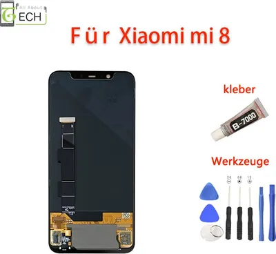Produktbild von Für Xiaomi Mi 8 LCD Display (OLED) Bildschirm TouchScreen Schwarz