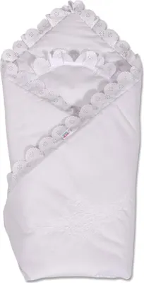 Obrázok produktu pre Bavlnená zavinovačka s krajkou New Baby
