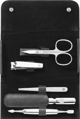 Immagine prodotto di ZWILLING astuccio per manicure Classic Inox 5 pezzi in pelle nera