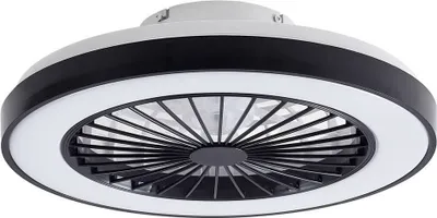 Produktbild von Lindby LED-Deckenventilator Teleo, Ø48 cm, schwarz, DC, Tuya