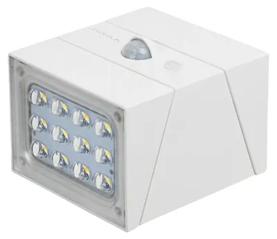 Immagine prodotto di Lampada da esterno solare LUXULA, con luce LED da 300 lumen, regolabile in tonalità bianco caldo, neutro e freddo (CCT), colore bianco, grado di protezione IP65